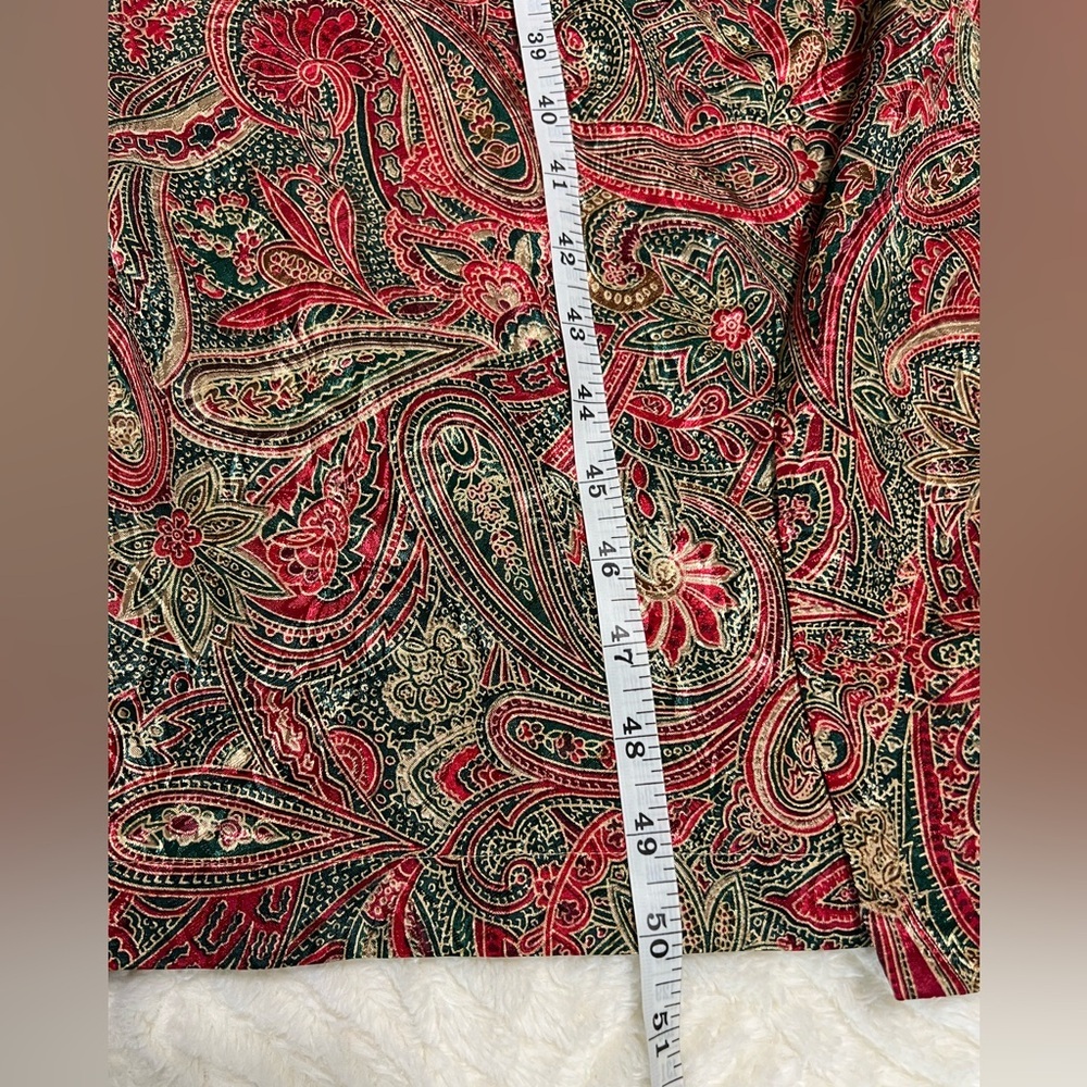 Vintage Victoria’s Secret Paisley Robe Boho Maxi Satin Robe M/L EUC - Picture 10 of 11